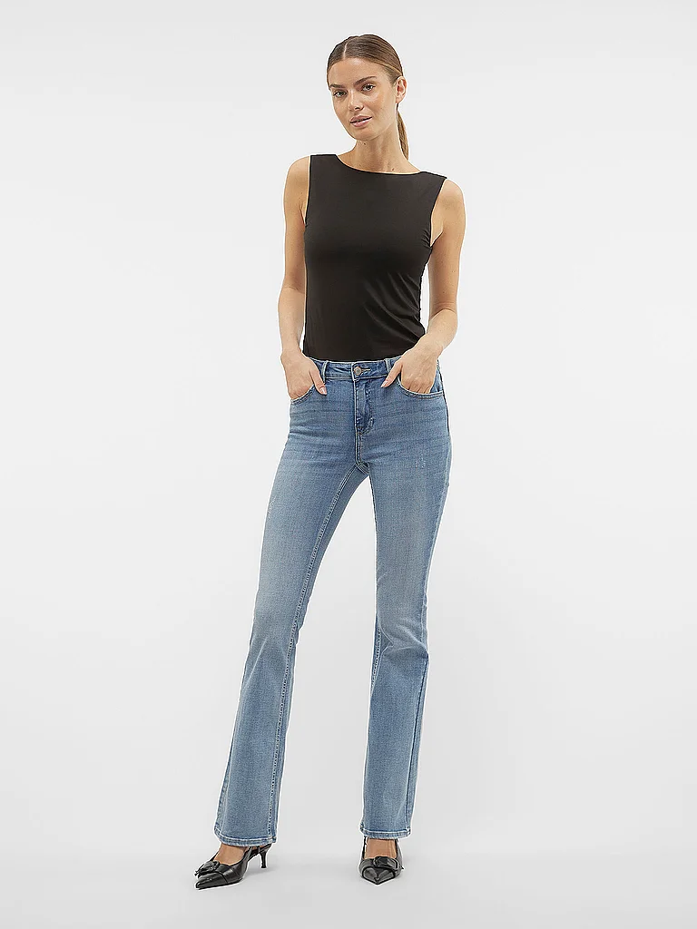 VERO MODA VMFLASH Flared Jeans Light Blue 32 5